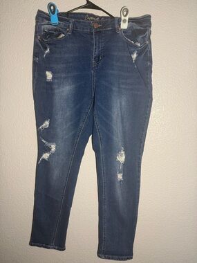 Copperfish High-Rise Women's Jeans in Dark Blue Very Stretch